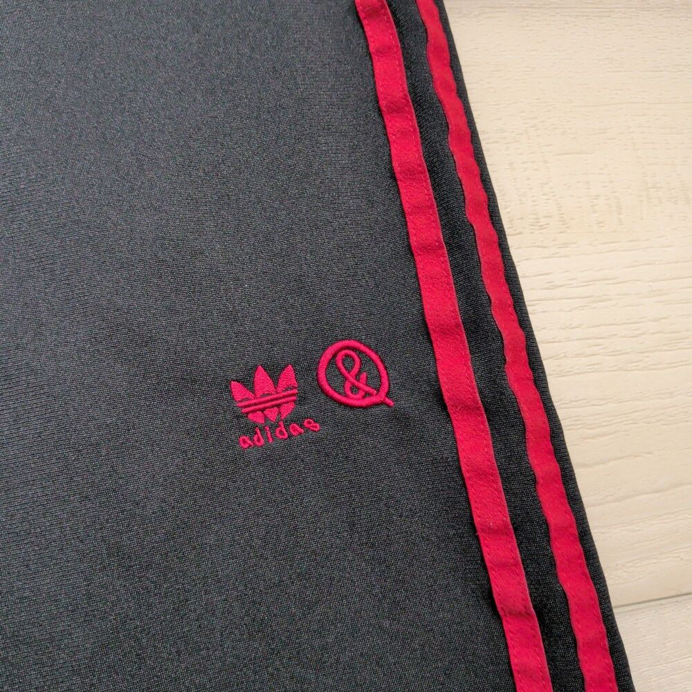 Adidas x United Arrows & Sons Track Pants Joggers Mens Large Black Red Stripes
